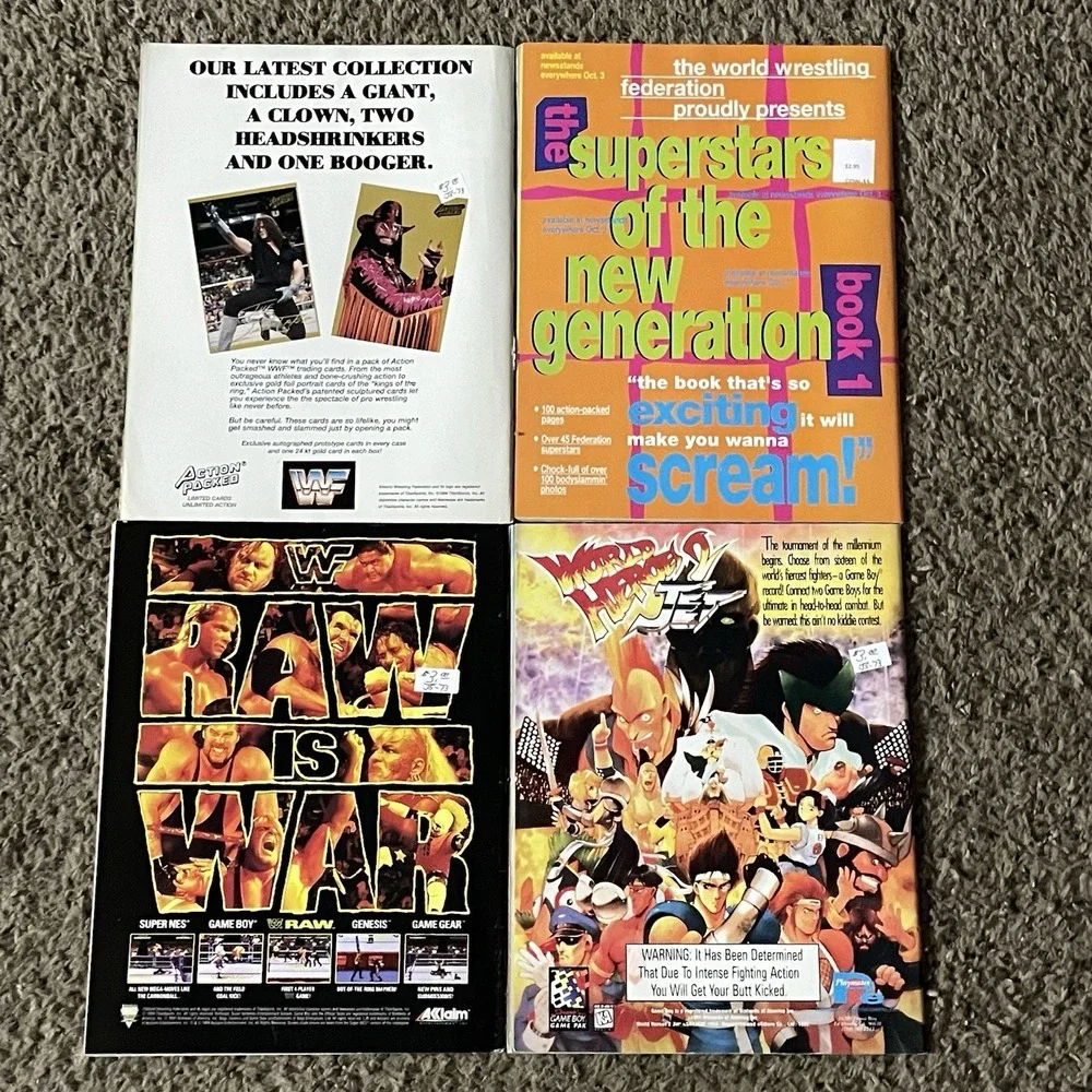 Wrestling Magazine Lot 4 WWE WWF 1997 2007 2011 2012 Stone Cold Triple H